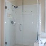 Shower Glass Shower Shiny Shower Glass Panel Covering Shower Bath At Small Bathroom With Ceramics Backsplash Shower Glass Panel For Contemporary Bathroom Styles
