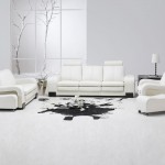 White Living Implemented Shipshape White Living Room Ideas Implemented By Vintage Apart Sofa With Recliner And Leather Carpet Living Room White Living Room Ideas With Calm And Relaxing Nuance