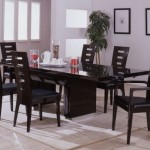 Dark Color Dining Simple Dark Color For Modern Dining Room Chairs Around Long Black Table On Grey Carpet Dining Room Modern Dining Room Chairs Chosen For Stylish And Open Dining Area