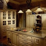 Sink Under On Single Sink Under Arched Faucet On Big Counter On Wooden Floor In Cool Kitchen With Nice Country Kitchen Cabinets Kitchen Ideas For The Affordable Yet Chic Country Kitchen Cabinets