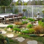 Backyard Landscaping Small Small Backyard Landscaping Design With Small Green Garden Completed With Water Fountain And Outdoor Furniture Design Backyard Small Backyard Landscaping Concept To Add Cute Detail In House Exterior
