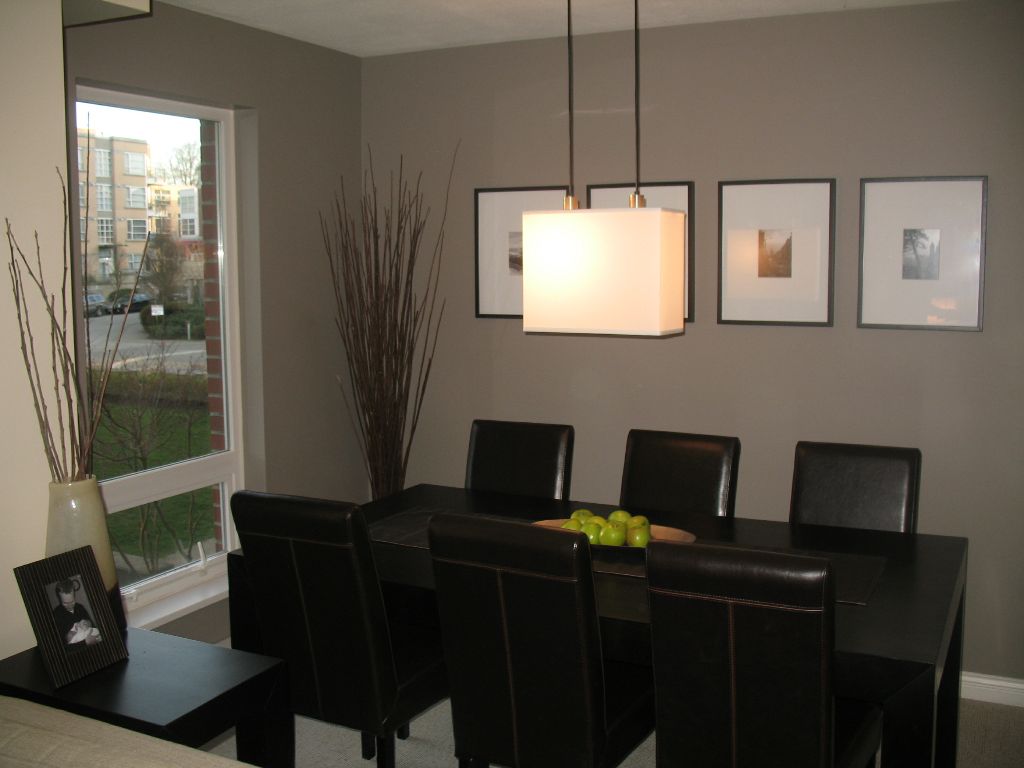 Dining Room Black Small Dining Room Interior Using Black Leather Dining Chair And Wooden Dining Table Completed With Small Dining Room Light Fixtures Dining Room Dining Room Lighting Fixtures With Chandelier And Fans To Enlighten Your Dining Experience