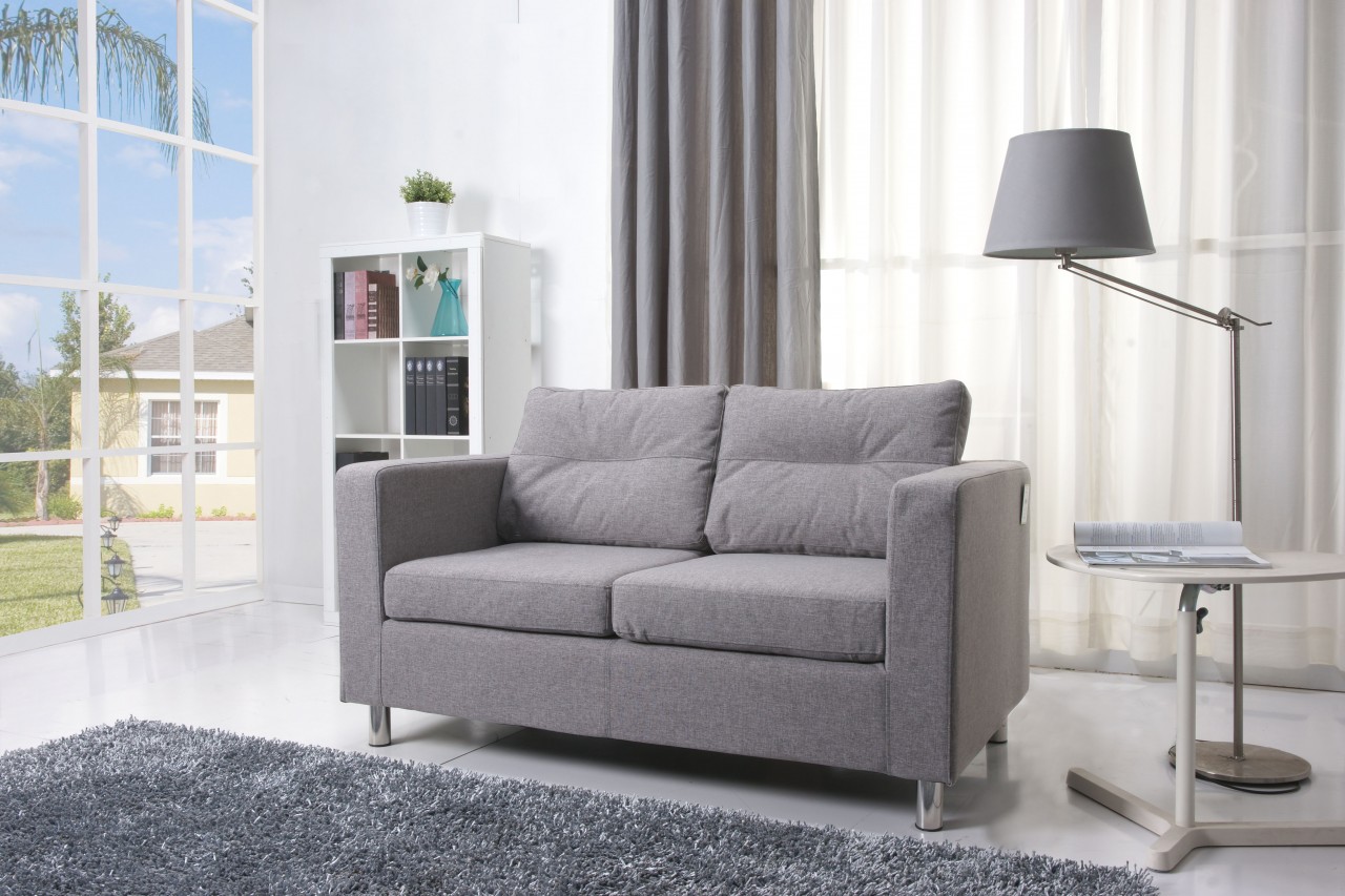 Gary Living Using Small Gary Living Room Design Using Modern Fabric Sofa Completed With Grey Lampshade And Grey Rug Design Ideas Living Room Gray Living Room In Luxury And Elegance Realm