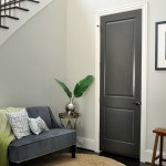 Grey Foyer Under Small Grey Foyer Sofa Set Under Curved Staircase Plus Decorative Black Interior Door Design House Designs  Black Interior Doors Perform Cool Doors 