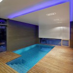 Indoor Pool Design Small Indoor Pool Modern House Design And Wonderful Deck With Wooden Floor Tiles Ideas Architecture Modern Family House With A Indoor Pool And Light Exterior Views