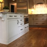 Kitchen Island Cool Small Kitchen Island Design With Cool White Painted Cabinets And Under Counter Microwave Idea Also Wood Flooring Option Kitchen  Interesting Information On Under-Counter Microwave 