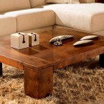 L Shaped Feat Small L Shaped Sofa Design Feat Contemporary Wood Coffee Table And Comfy Chocolate Fur Rug Idea Furniture  Contemporary Coffee Tables Work More Than Just Good Pairs For Sofas 