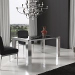 Open Dining Stylish Small Open Dining Area Using Stylish Table And Modern Dining Room Chairs In Dark Color Dining Room Modern Dining Room Chairs Chosen For Stylish And Open Dining Area