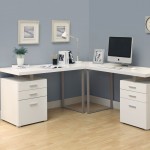 Wall Paint White Soft Wall Paint For Modern White Desk In Fascinating Corner Space And Pictures Near Plant Decor Furniture Perfect Modern White Desk Application For Home Office