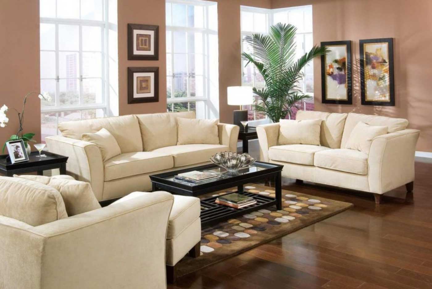 Modern Living For Splendid Modern Living Room Sets For Small Living Room Design Ideas With Inspiring White Sofa Set Design And Classy Black Coffee Table Idea Also Dark Wood Flooring Design Plus Thick Carpet Living Room Beautiful Living Room Sets As Suitable Furniture