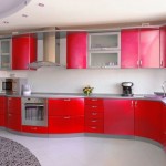 Steel Countertop Corner Stainless Steel Countertop And Modern Corner Sink Idea Feat Trendy Red Kitchen Cabinets Design Kitchen  Create Incredible Kitchen With Red Kitchen Cabinet 