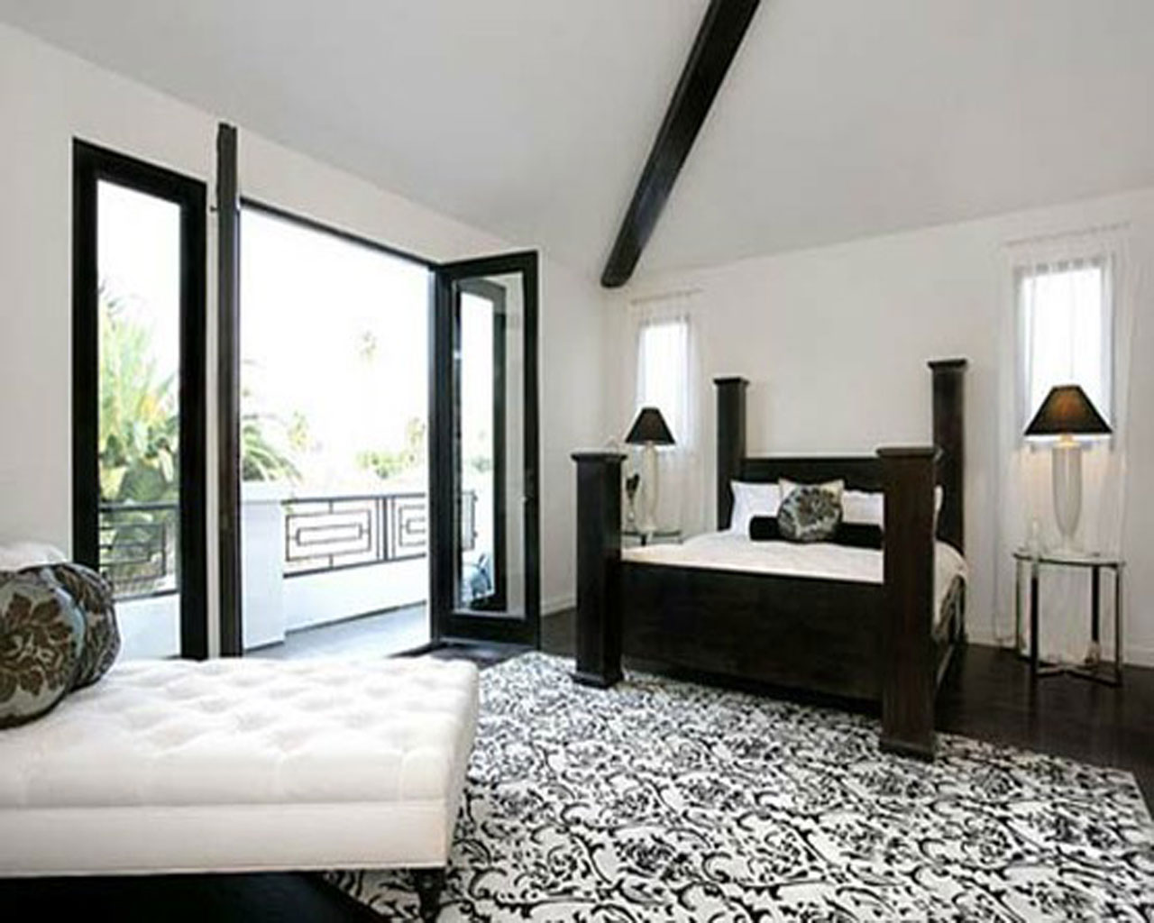 Bedroom Design Bed Stunning Bedroom Design With Black Bed Frame And White Lounge Chairs Bedroom 23 Marvelous Black And White Bedroom Design Full Of Personality