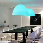 Dining Room Blue Stunning Dining Room Light With Blue Dome Shaped Idea Feat Modern Swivel Chairs Plus Black Table Design Dining Room Dining Room Lighting Concept Ideas Over High Gloss Furnished Furniture