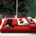 Italian Style Unit Stunning Italian Style Platform Bed Unit Also Red Ottoman Furniture Plus White Pillows Bedroom 10 Beautiful Red Accent For Stunning Bedroom Designs