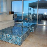 Square Blue Table Stunning Square Blue Stone Coffee Table Design Feat Beautiful Skirted Sofa In Living Room Idea Living Room  Owning Long Lasting Living Room Beauty From Captivating Stone Coffee Table 