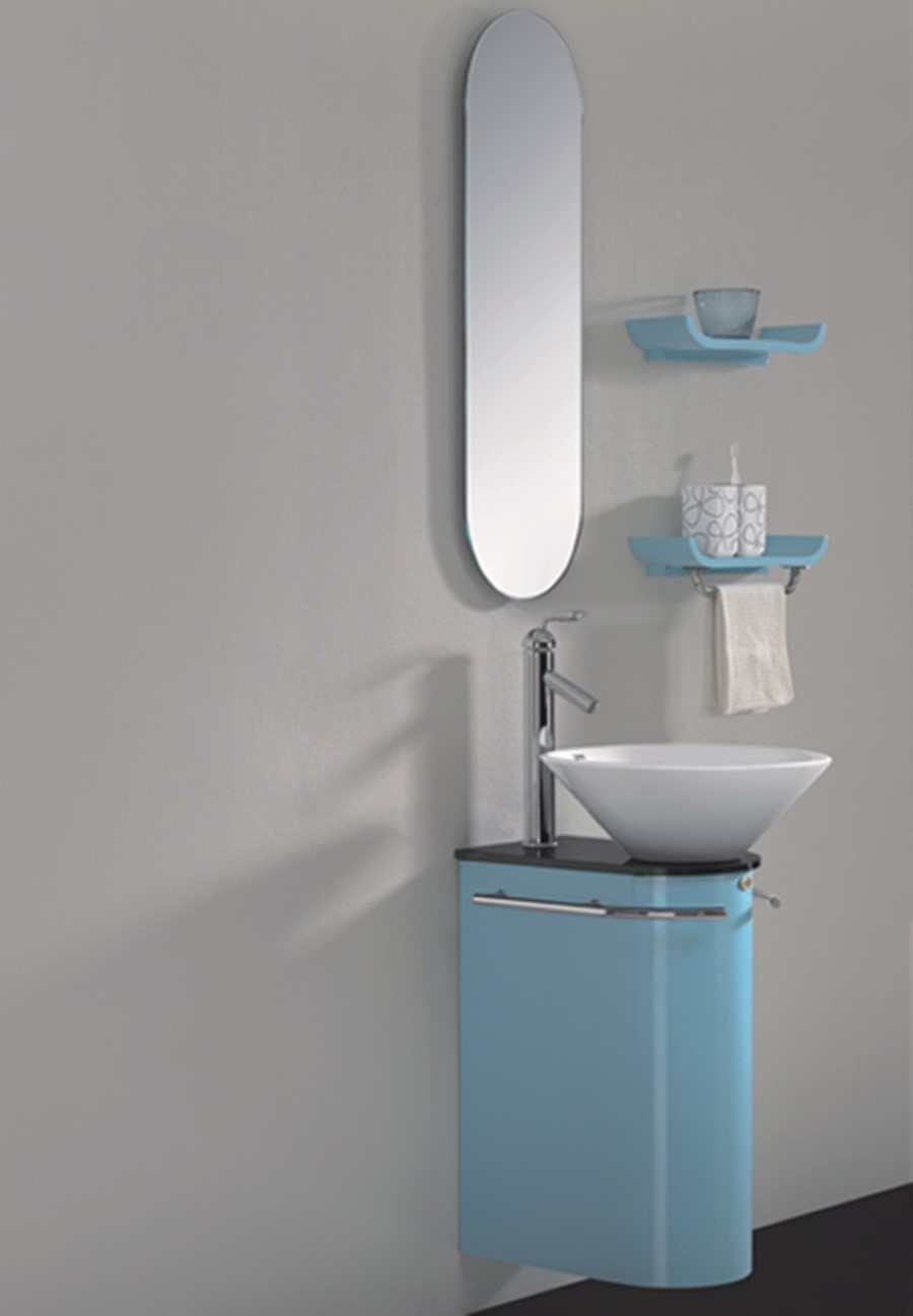 Turquoise Floating Bathroom Stunning Turquoise Floating Shelves And Bathroom Sink Cabinet Mixed With Modern Faucet Under Oval Mirror Bathroom Bathroom Focal Point With Splendid Bathroom Sink Cabinets