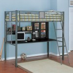 Metal Twin Ideas Stupendous Metal Twin Loft Bed Ideas With Computer Desk Units And Laminate Wooden Floors Under Square Rug Ideas Kids Room 30 Functional Twin Loft Bed Design Furniture With Desk For Kids