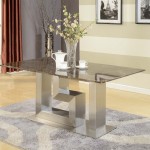 Rectangular Area Two Stylish Rectangular Area Rug Also Two Tone Horizontal Wall Painting Idea And Awesome Granite Dining Table Design Dining Room  Granite Dining Table Brings Cool Styles 