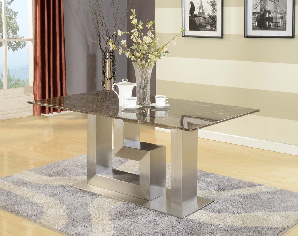 Rectangular Area Two Stylish Rectangular Area Rug Also Two Tone Horizontal Wall Painting Idea And Awesome Granite Dining Table Design Dining Room  Granite Dining Table Brings Cool Styles 