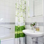 Shower Curtain Gorgeous Stylish Shower Curtain Design Feat Gorgeous Apartment Bathroom With Wall Hung Sink Idea And Small Frame Less Vanity Mirror Apartment Modern Minimalist Apartment Bathroom Interior Design With Free Standing Bathtub