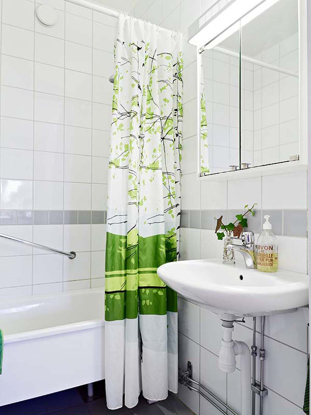 Shower Curtain Gorgeous Stylish Shower Curtain Design Feat Gorgeous Apartment Bathroom With Wall Hung Sink Idea And Small Frame Less Vanity Mirror Apartment Modern Minimalist Apartment Bathroom Interior Design With Free Standing Bathtub