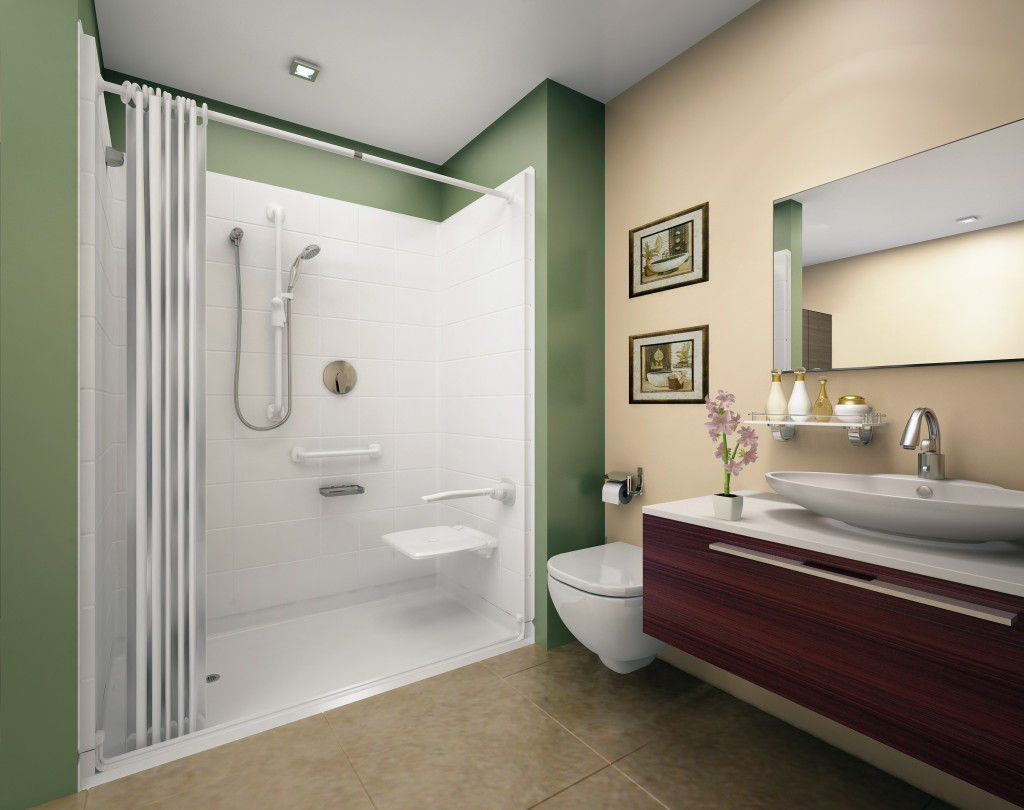 Vanity Plus Under Stylish Vanity Plus Oval Washbasin Under Mirror Aside Closet Paired With Modern Bathroom Shower  Bathroom  Smart Ideas To Enhance Small Bathroom Shower 