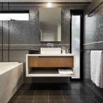 Wall Mirror Black Stylish Wall Mirror Design Feat Black Mosaic Wall Tile And Cute Floating Bathroom Vanity With Square Sink Bathroom  Taking An Inspiration From Small Space For Splendid Floating Bathroom Vanity 