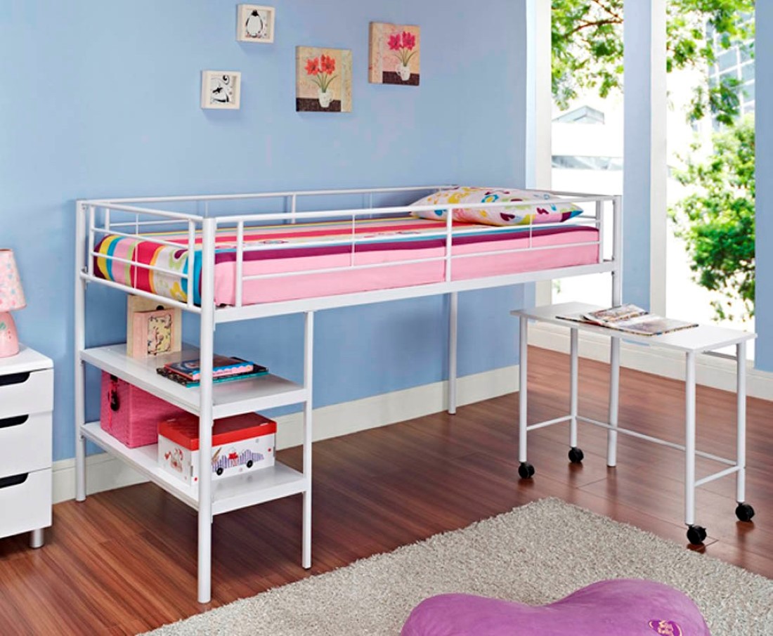 Wood Patterned Bedroom Stylish Wood Patterned Floor For Bedroom Design Idea And Large Shag Rug Also Cute Twin Loft Bed With Movable Desk Set Kids Room 30 Functional Twin Loft Bed Design Furniture With Desk For Kids