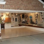 Garage Design Small Surprising Traditional Garage Design Ideas Using Small Space With Ceramic Flooring And Creative Shelving Design For Garage Inspiration Decoration Garage Design Ideas With Cabinet And Hanger Compartment For The Sake Of Good Arrangement