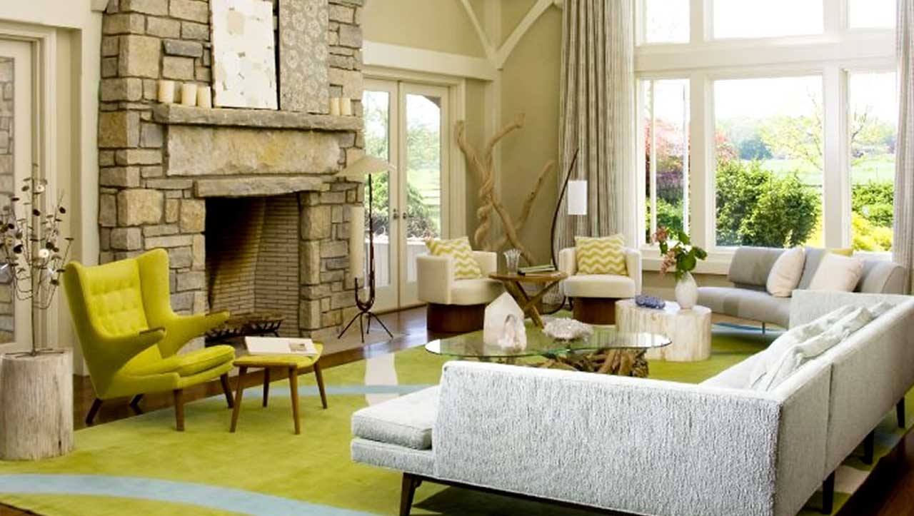 Living Room For Sweet Living Room Sets Furniture For Beach House Design Ideas With Scenic Square Glass Coffee Table Top Design And Fresh Green Carpet Also Cute Flower Vase Ideas Plus Rustic Fireplace Living Room Beautiful Living Room Sets As Suitable Furniture