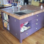 Purple Base Wooden Sweet Purple Base Color Closed Wooden Floor For Kitchen Islands With Sink Inside Amusing Kitchen With Casual Dining Set Model Kitchen The Possibilities Of Storage Under Kitchen Islands With Sink