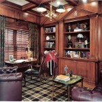 Pattern Area Comfortable Tartan Pattern Area Carpet Plus Comfortable Reading Chairs Also Chesterfield Sofa And Classic Library Architecture Design Architecture Fetching Home Library For Private Collection