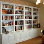Bookshelf Decorating White Tidy Bookshelf Decorating Ideas In White Color For Comfortable Home Library With Wicker Chair Decoration Bookshelf Decorating Ideas Complementing Your Minimalist Seating Room