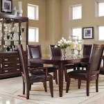 Leather Chairs Glass Traditional Leather Chairs Plus Large Glass Display Cabinet Idea Also Elegant Small Dining Table With Black Tone Dining Room  Small Dining Table For Minimalist Stylish Design 