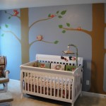 Wall Decal Animal Tree Wall Decal Combined With Animal Pattern Bedding In Jungle Baby Boy Nursery Theme Kids Room Some Inspiring Baby Boy Nursery Themes