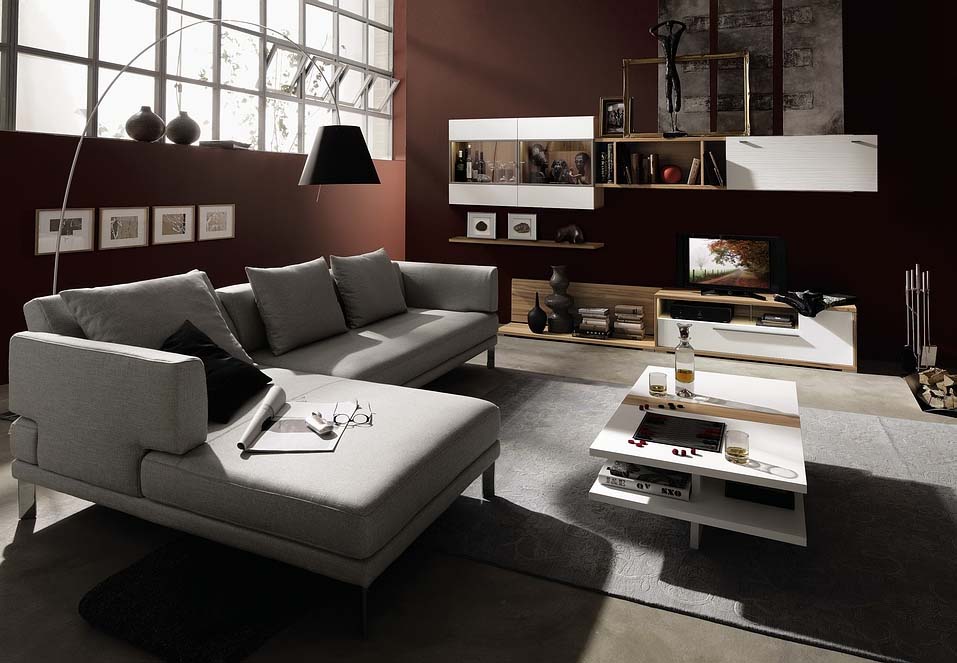 Living Room With Trendy Living Room Furniture Layout With Sectional Gray Sofa Design Plus Wall Mounted Storage Unit And Beautiful Coffee Table Idea Living Room  Enchanting Living Room Furniture Layouts 