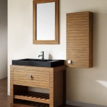 Wall Mounted Feat Trendy Wall Mounted Medicine Cabinet Feat Unique Vessel Sink Vanity And Wooden Frame Mirror Design Idea Bathroom  Turning Stylish With Vessel Sink Vanity In Your Bathroom 