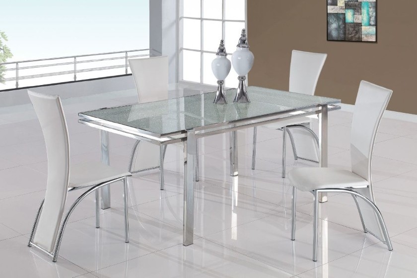 Stylish White Design Ultra Stylish White Dining Chairs Design Feat Small Mirrored Table And Sleek Flooring Idea Dining Room  Appealing White Chairs To Complement And Beautify Dining Rooms 