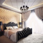Panel Bed Thick Unique Panel Bed Design Feats Thick Fur Area Rug Idea Plus Cool Bedroom Table Lamps And Black Chandelier Shades Bedroom 15 Elegant Bedroom Table Lamp To Increase Romantic Nuance