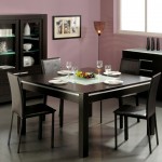 Torchiere Floor Black Unique Torchiere Floor Lamp Feat Black Buffet Design Plus Modern Square Dining Table And Leather Chairs Idea Dining Room  Square Table For Fascinating Dining Room Design 