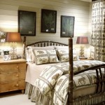 Twin Table Animal Unique Twin Table Lamps Also Animal Print Bedding Set Feat Four Poster Bed Design In Rustic Bedroom Idea Bedroom Rustic Bedroom Ideas With Delightful Interiors And Furniture