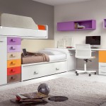 White Kids With Unique White Kids Bunk Bed With Platform Bed And Colorful Cabinetry Feature 10 Cool Kids Bedroom Ideas And Style To Develop Good Behavior