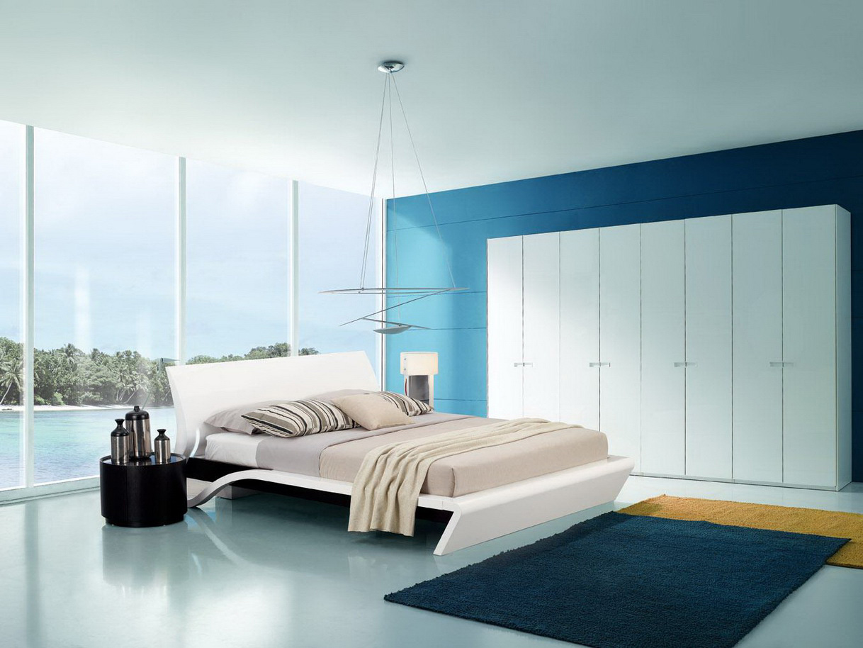 Pendant Light Design Unusual Pendant Light Over Bed Design Also Awesome Blue Bedroom Idea With Rectangular Rug And Oversized Closet Wardrobe Bedroom 10 Fresh Blue Bedroom Ideas With Fantastic Color Schemes