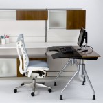 Small Computer Wood Unusual Small Computer Desk With Wood Top Idea Feat Frosted Glass File Cabinets And Modern White Office Chair Office  Futuristic Chairs That Will Improve The Interior Designs Of Your Offices 