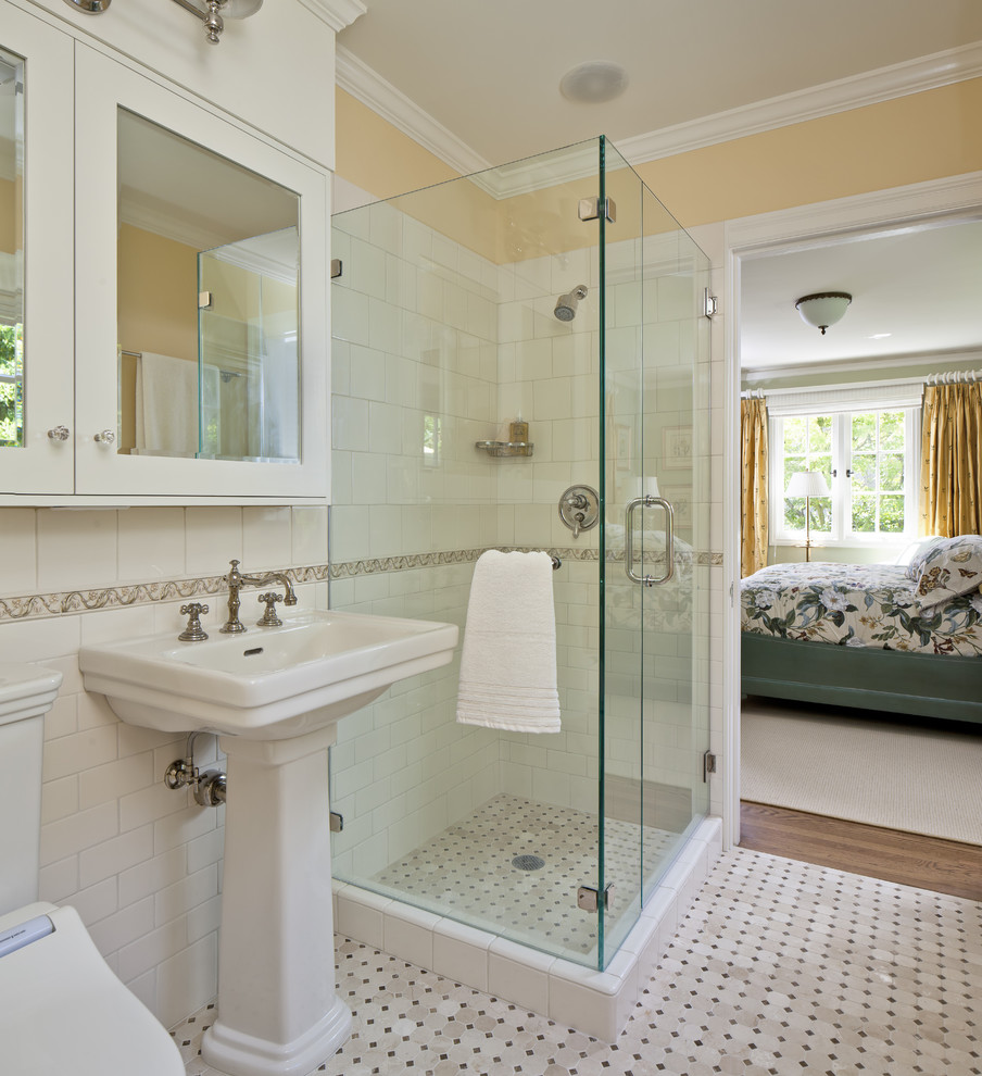 Plus Water Mirror Washstand Plus Water Tap Under Mirror Armoire Aside Glass Cubical Shower Equipped With Rain Showerhead  Bathroom  Smart Ideas To Enhance Small Bathroom Shower 