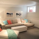 And Soft Paint White And Soft Blue Basement Paint Colors Design With Modern Interior And Modern Sofa Design Completed With Small Fireplace Basement Basement Paint Colors For Soothing Purpose