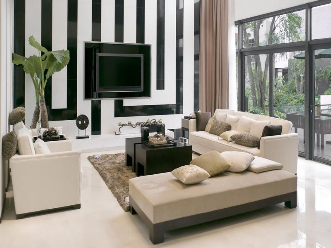 Black Living Feature White Black Living Room Design Feature Cozy Sofa Furniture And Brown Living Room Curtains Beside Black Tv Units Furniture 29 Small Coffee Table For Awesome Living Room Appearance