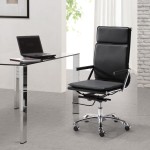 Brick Wall Modern White Brick Wall Idea And Modern Black Leather Office Chair Feat Sleek Small Desk Design Office  Futuristic Chairs That Will Improve The Interior Designs Of Your Offices 