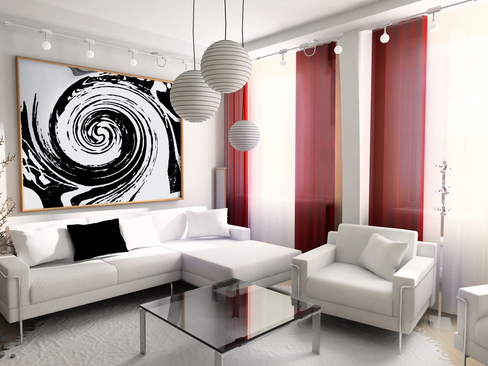 Painting Wall Living Winsome Painting Wall For White Living Room Ideas With Couch Under Unique Floating Lamps Living Room White Living Room Ideas With Calm And Relaxing Nuance