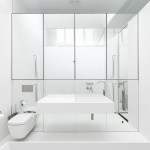 Oversized Bathroom And Wonderful Oversized Bathroom Mirror Idea And Floating Sink Design Plus Modern Toilet Bathroom  Several Stunning Ideas Of Bathroom Mirror 